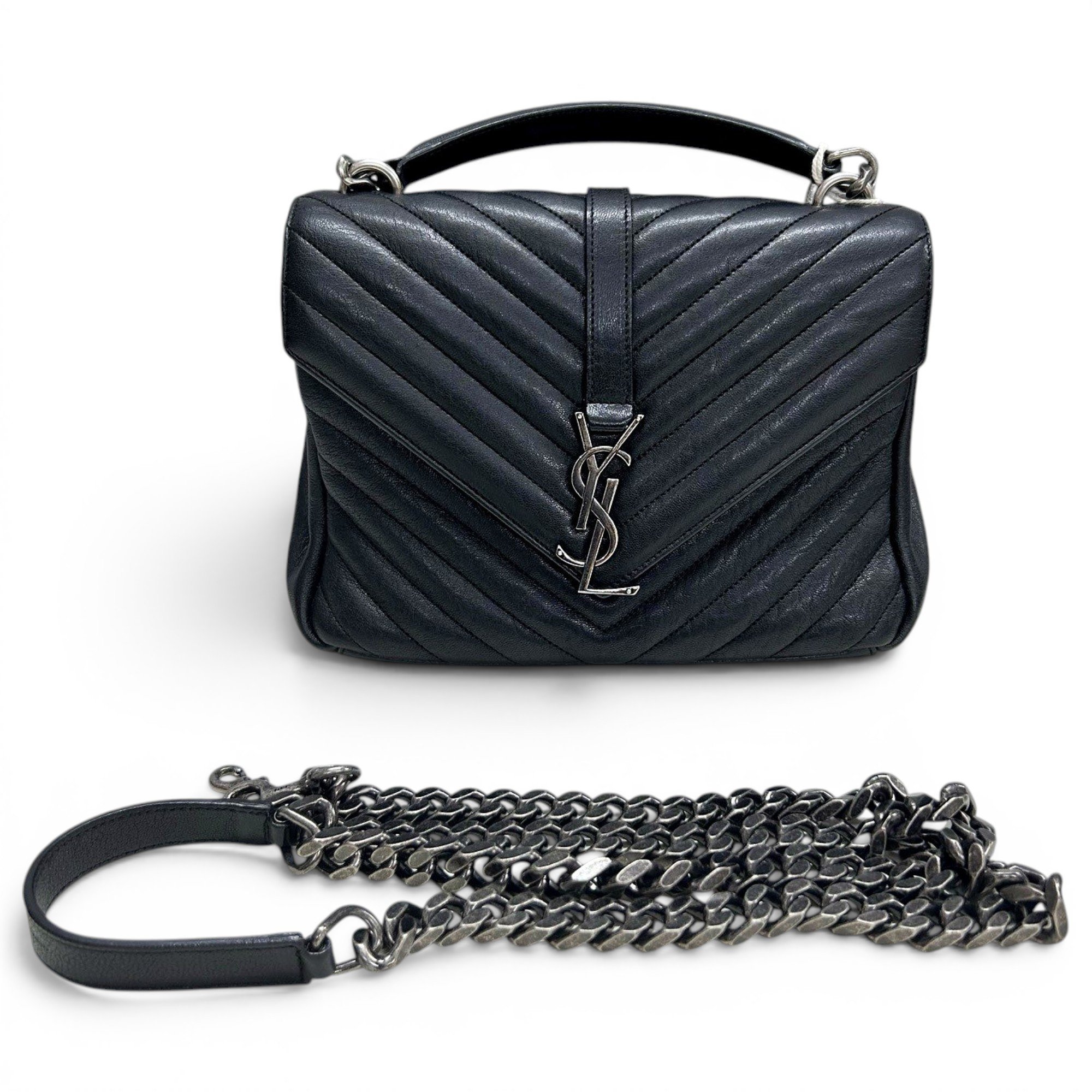 Collége monogramme leather handbag
