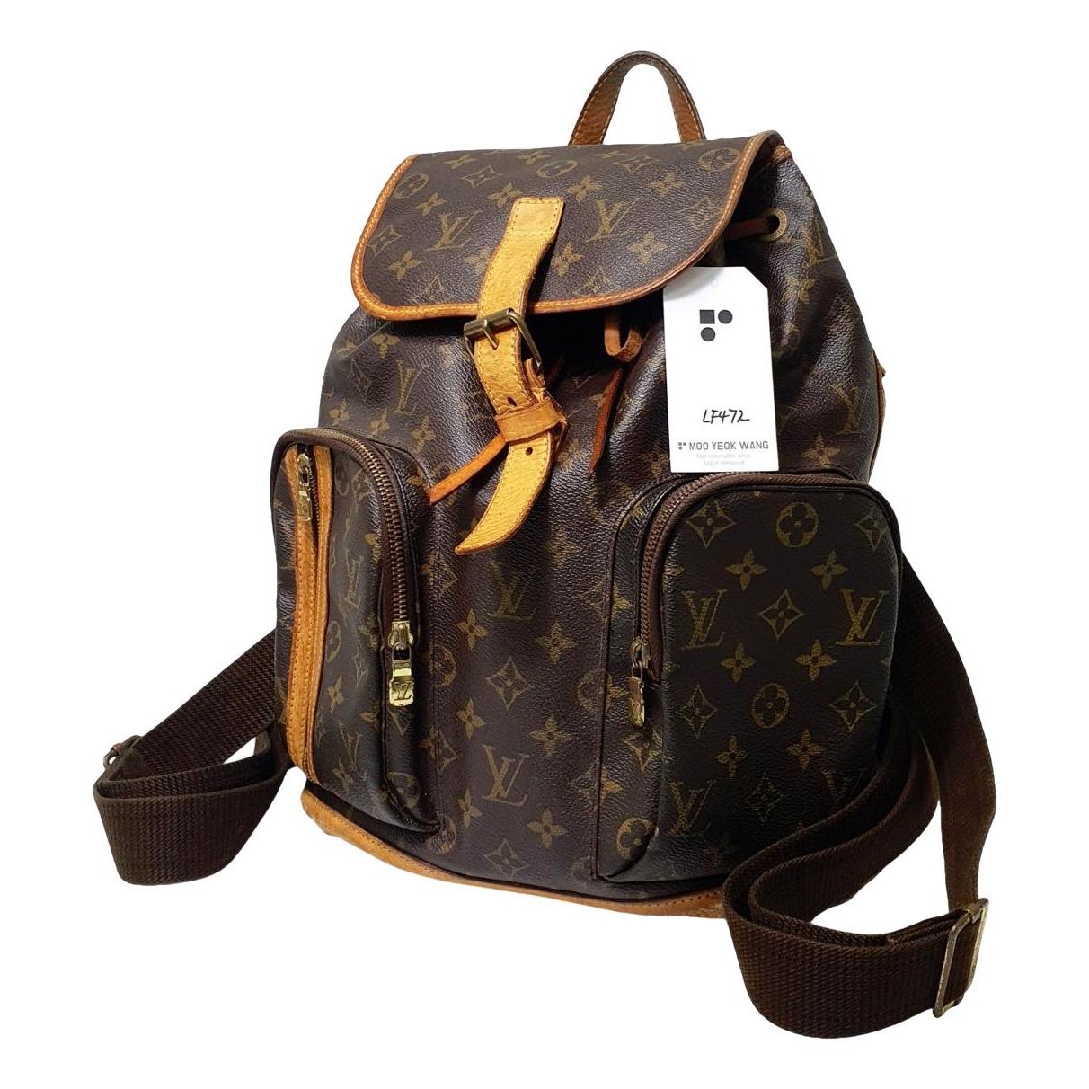 Leather backpack