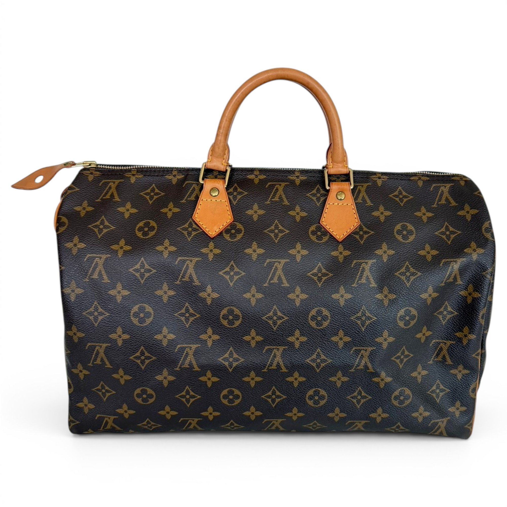 Speedy leather handbag