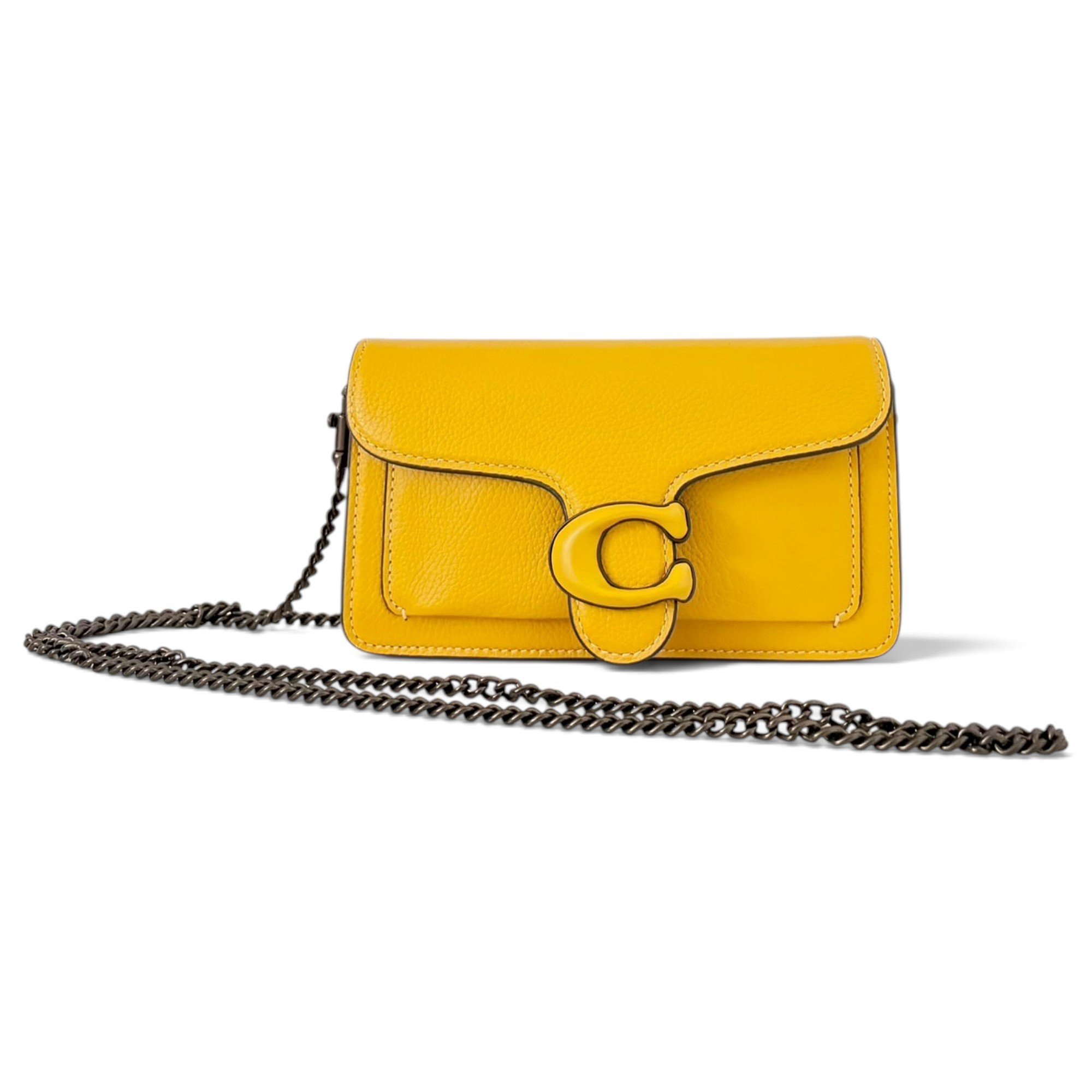 Leather clutch bag