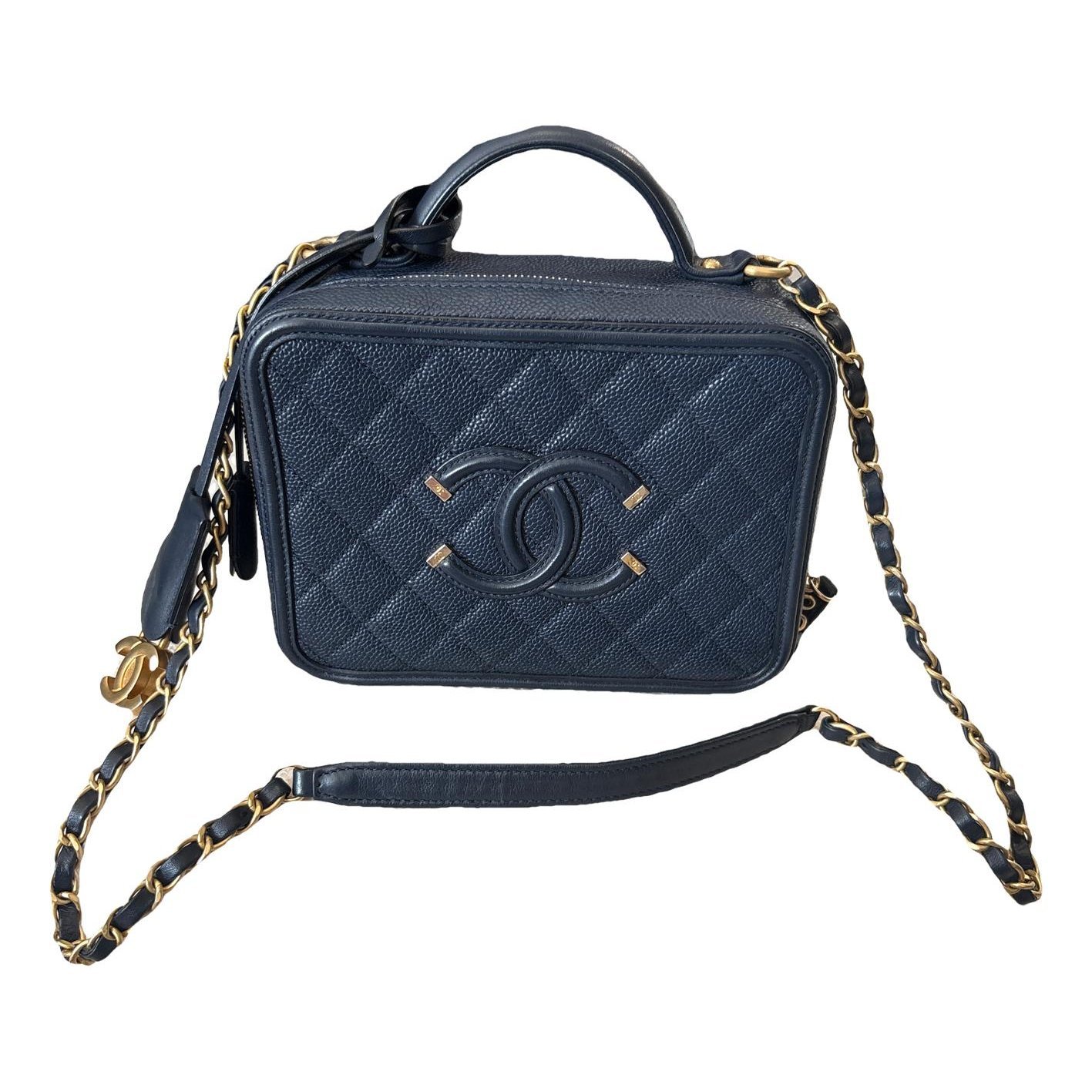 Vanity leather handbag