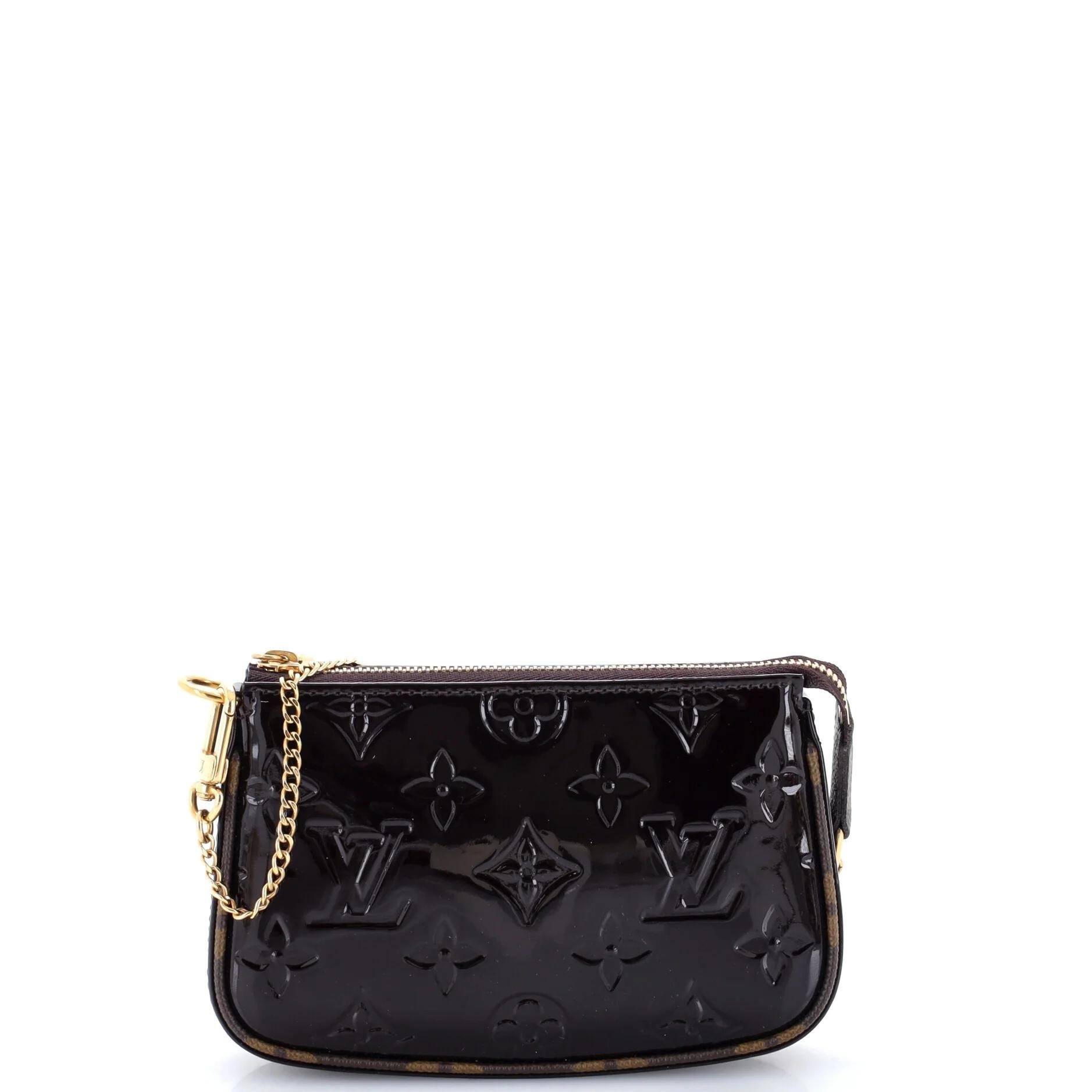 Patent leather clutch bag