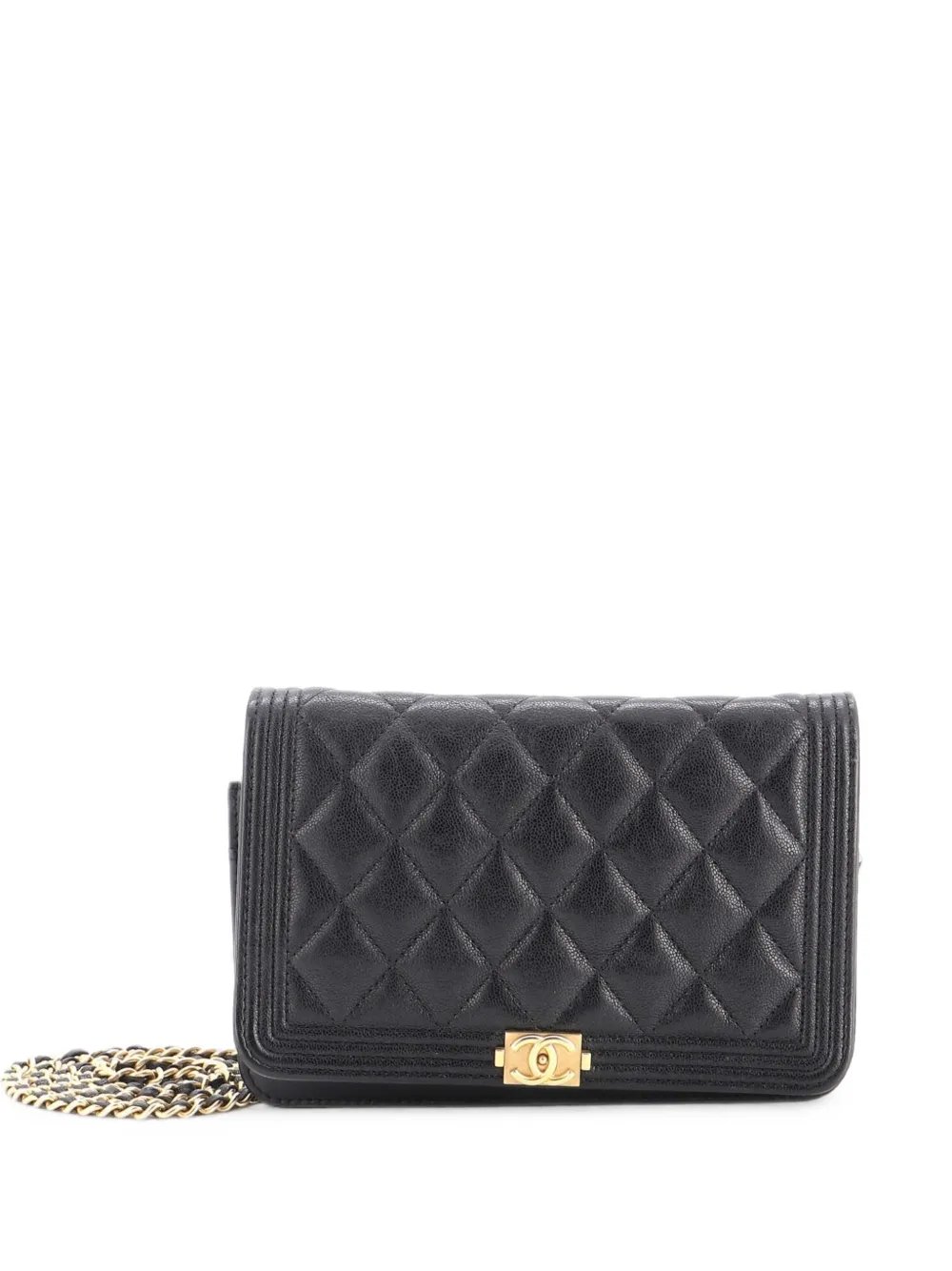 Boy Wallet on Chain Quilted Caviar crossbody bag
