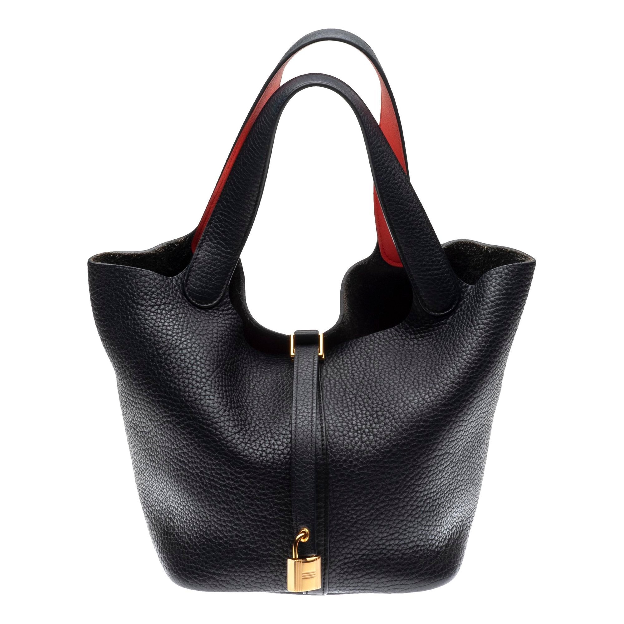 Picotin leather handbag