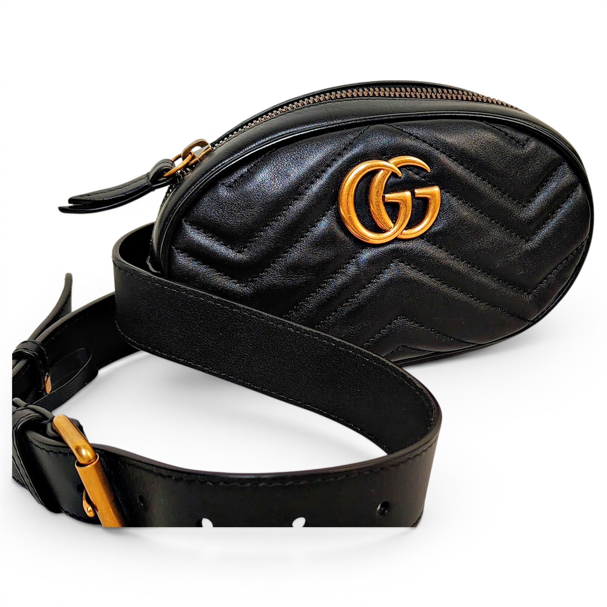 Leather clutch bag