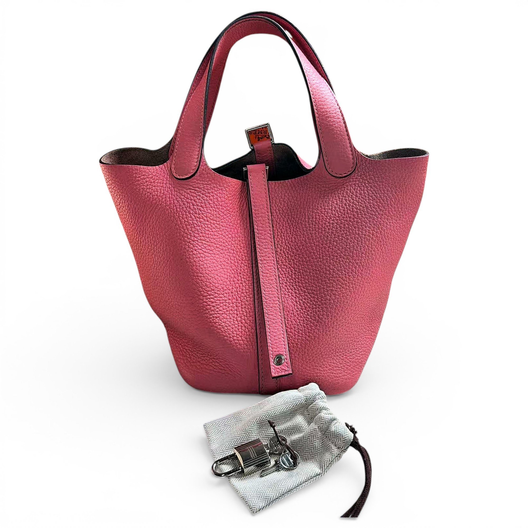 Picotin leather handbag