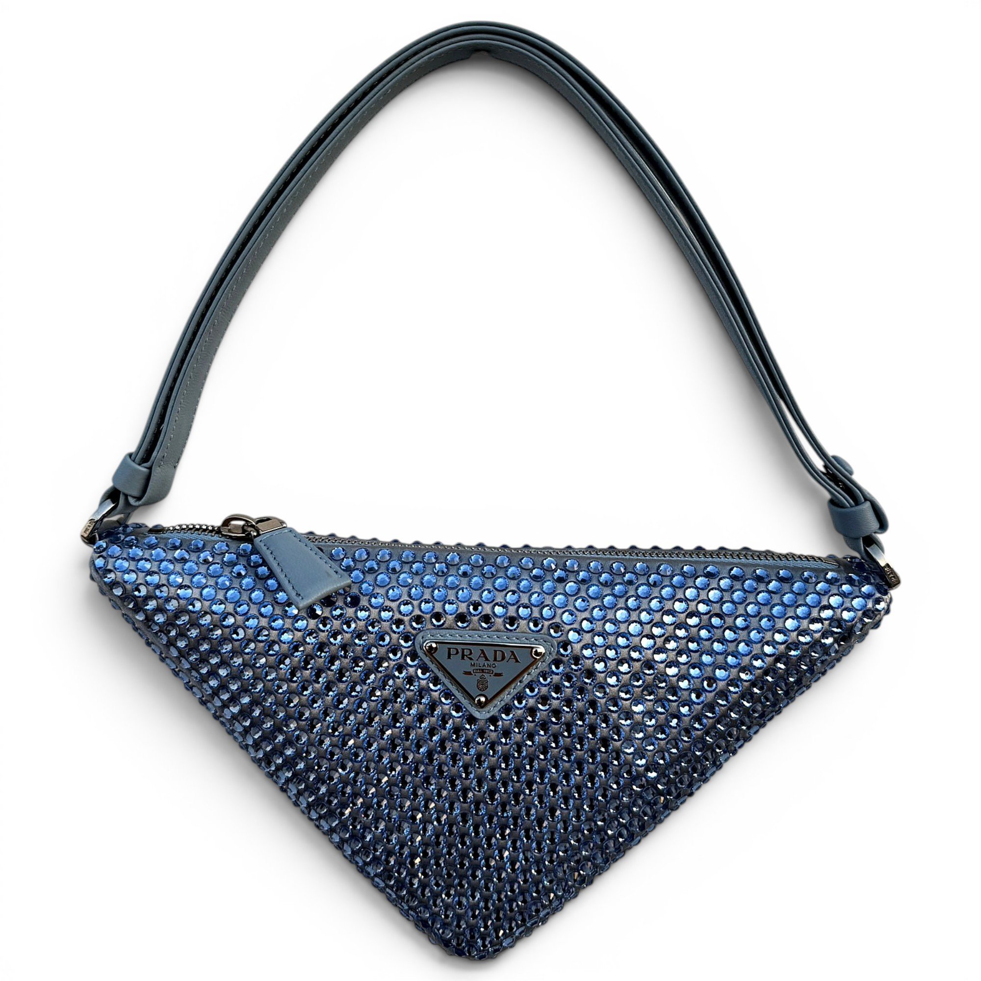 Triangle glitter handbag