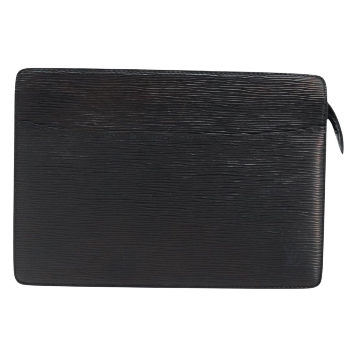 Leather clutch bag