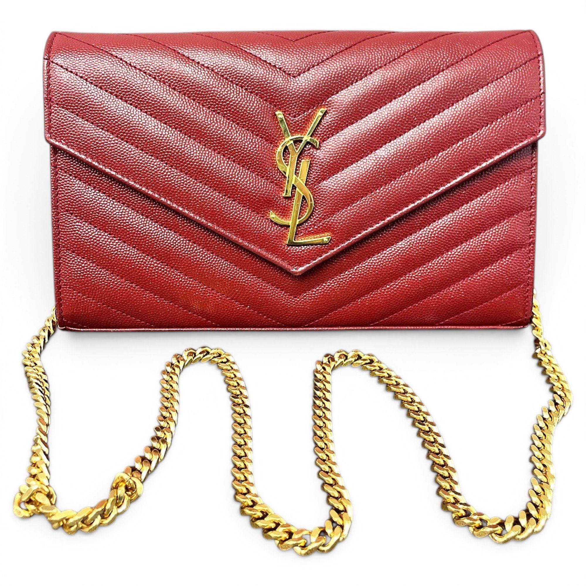 Portefeuille enveloppe leather handbag