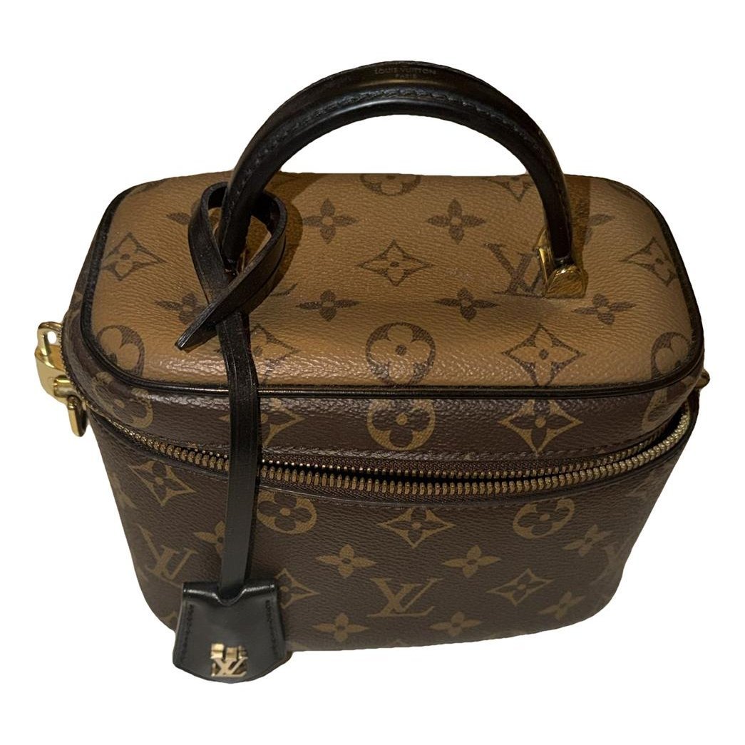 Vanity leather handbag