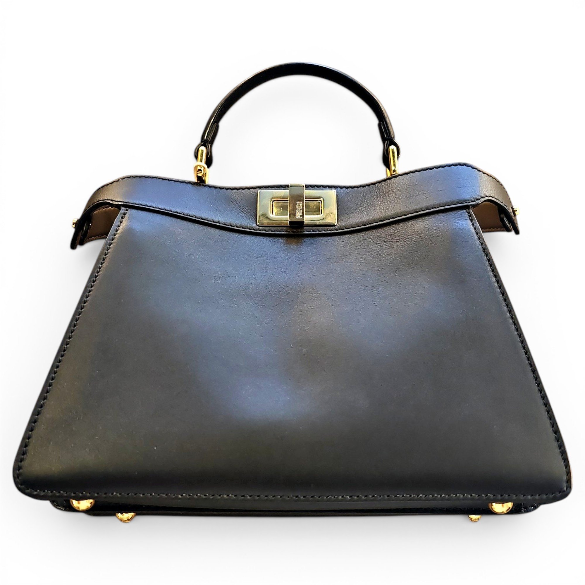 Peekaboo leather handbag