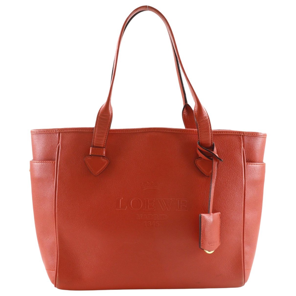 Leather tote