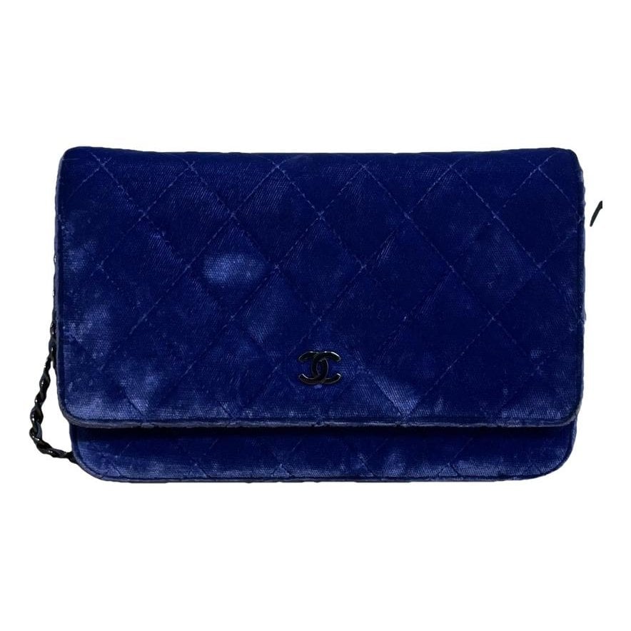 Wallet On Chain Timeless/Classique velvet crossbody bag
