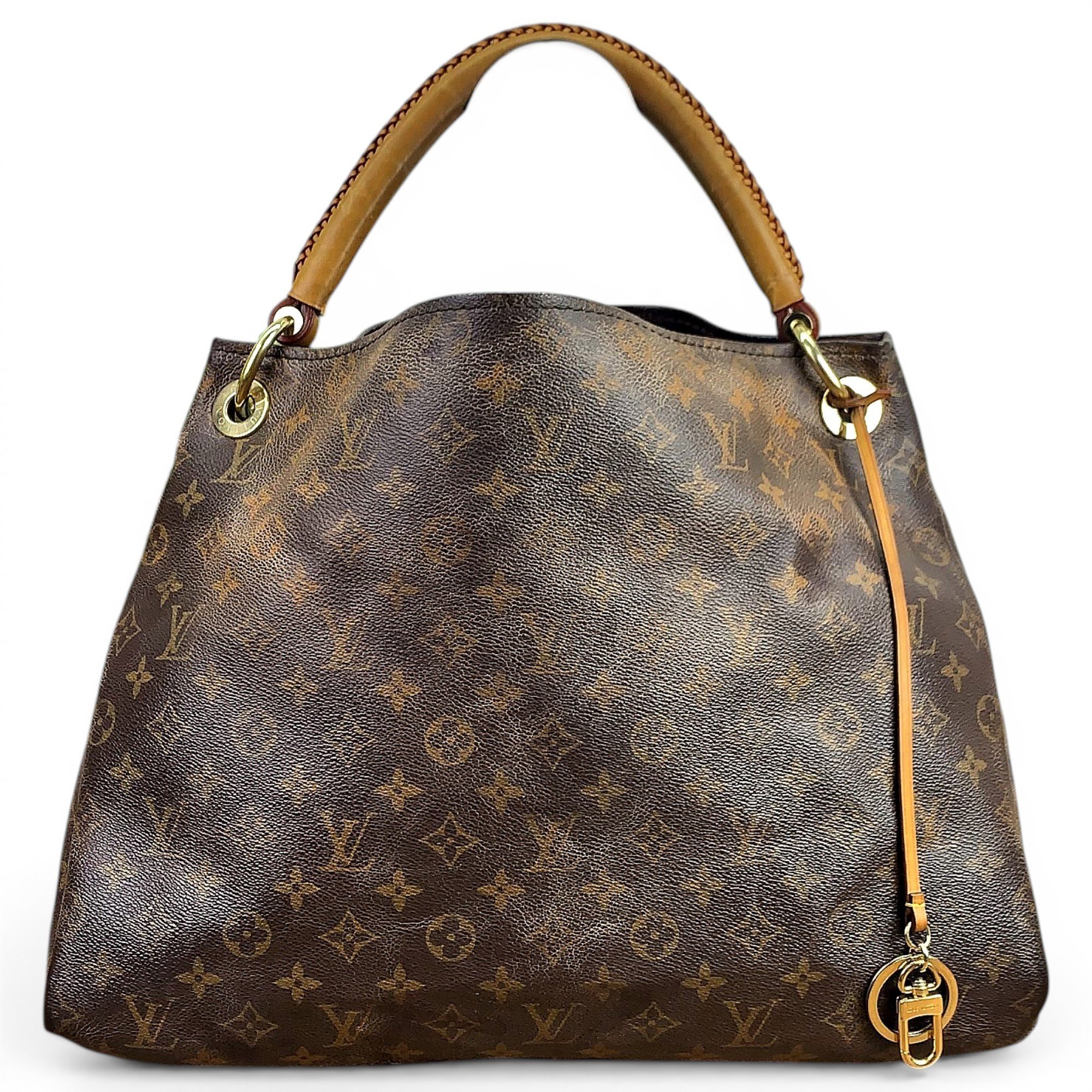 Artsy leather handbag
