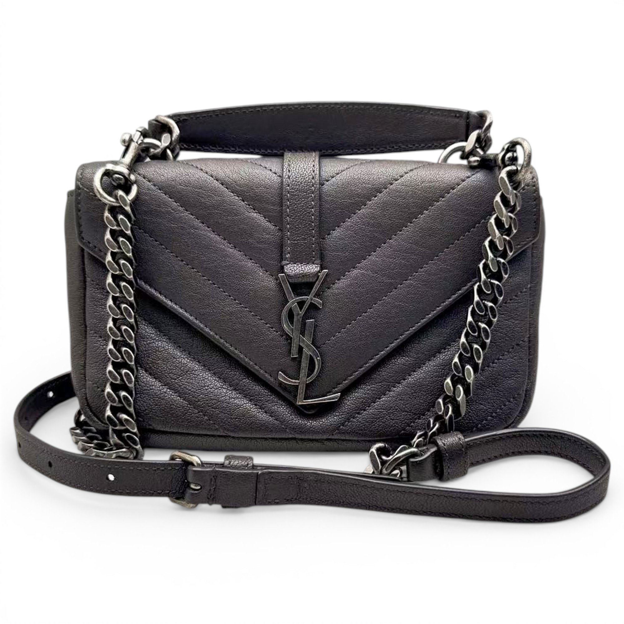 Collége monogramme leather handbag