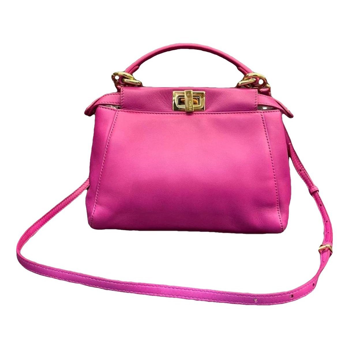 Peekaboo leather handbag