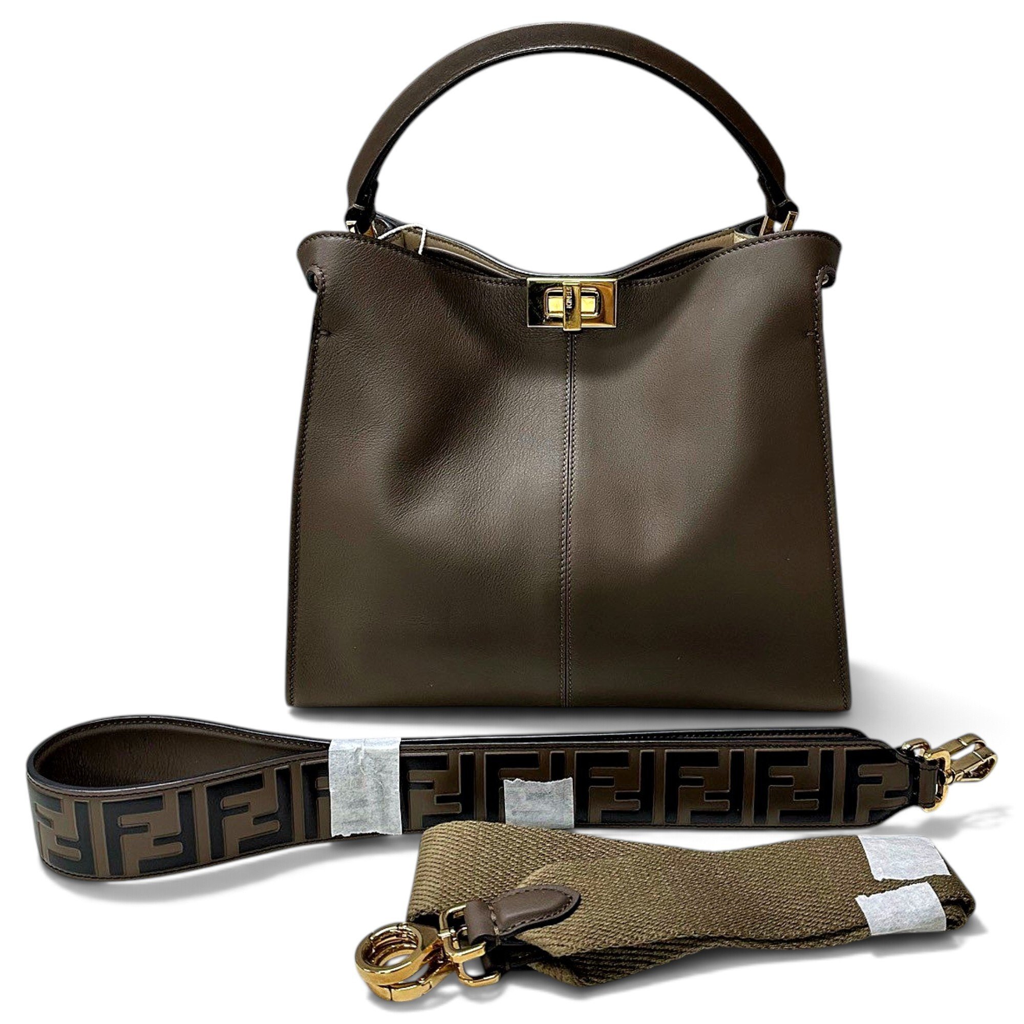 Peekaboo leather handbag