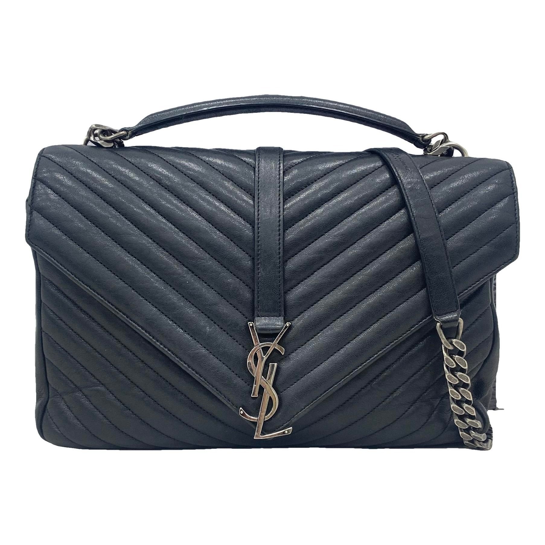 Collége monogramme leather handbag