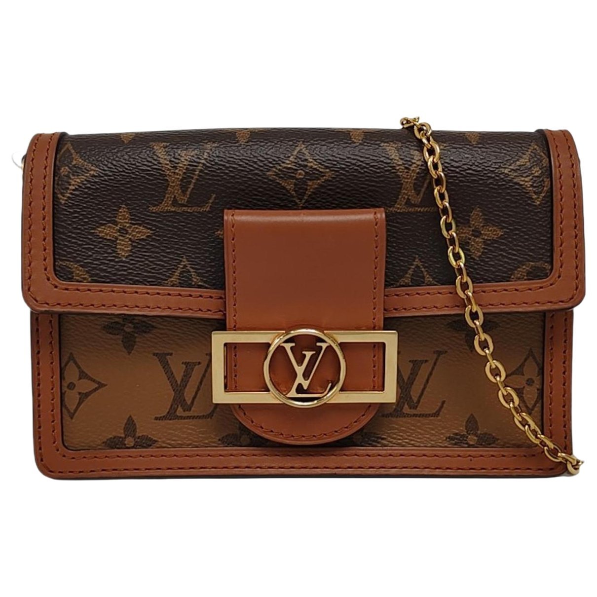 Dauphine leather crossbody bag