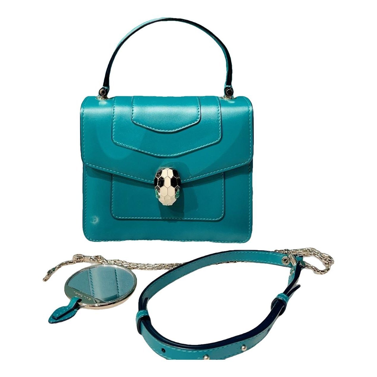 Serpenti leather handbag