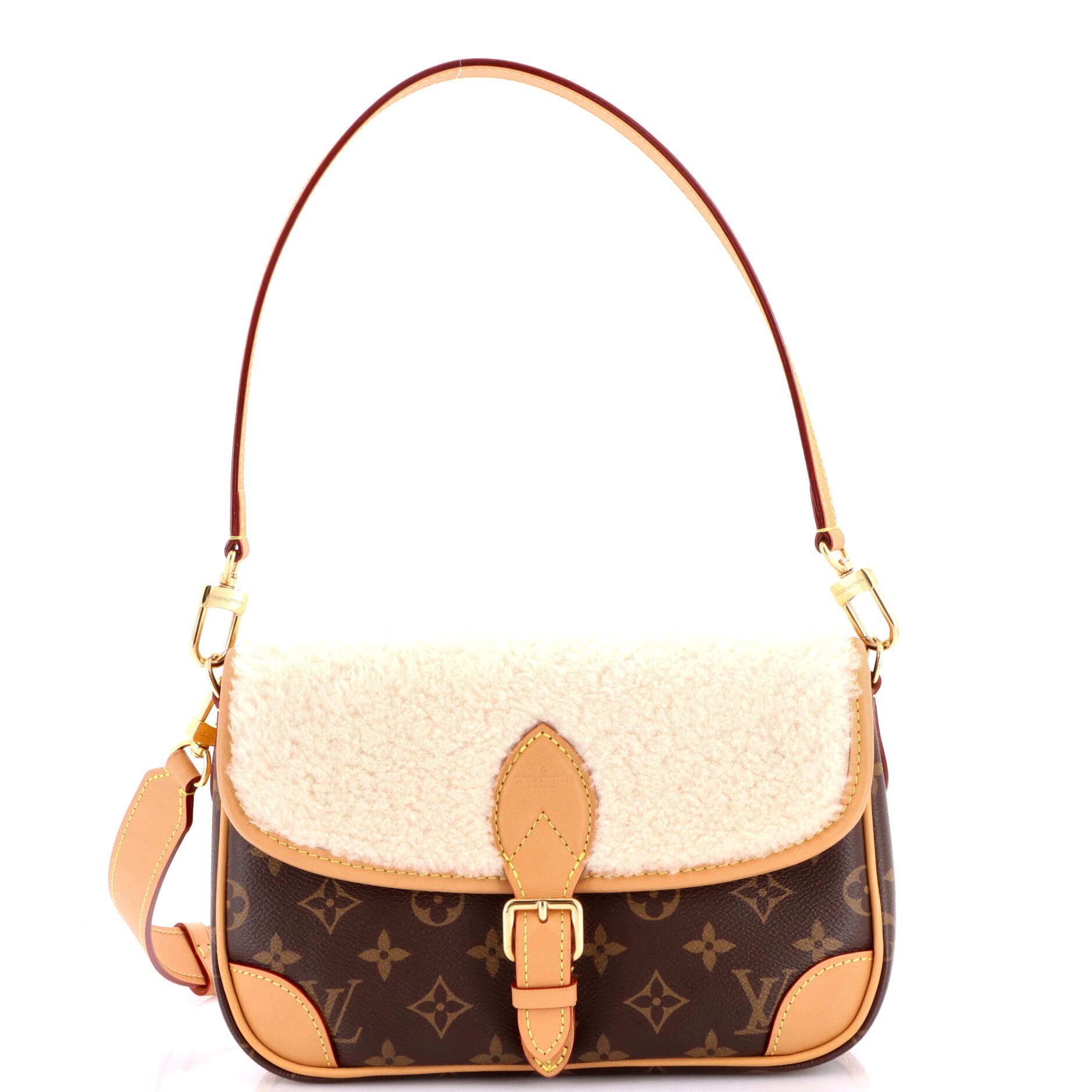 Louis Vuitton Diane NM Handbag Monogram Canvas with Shearling