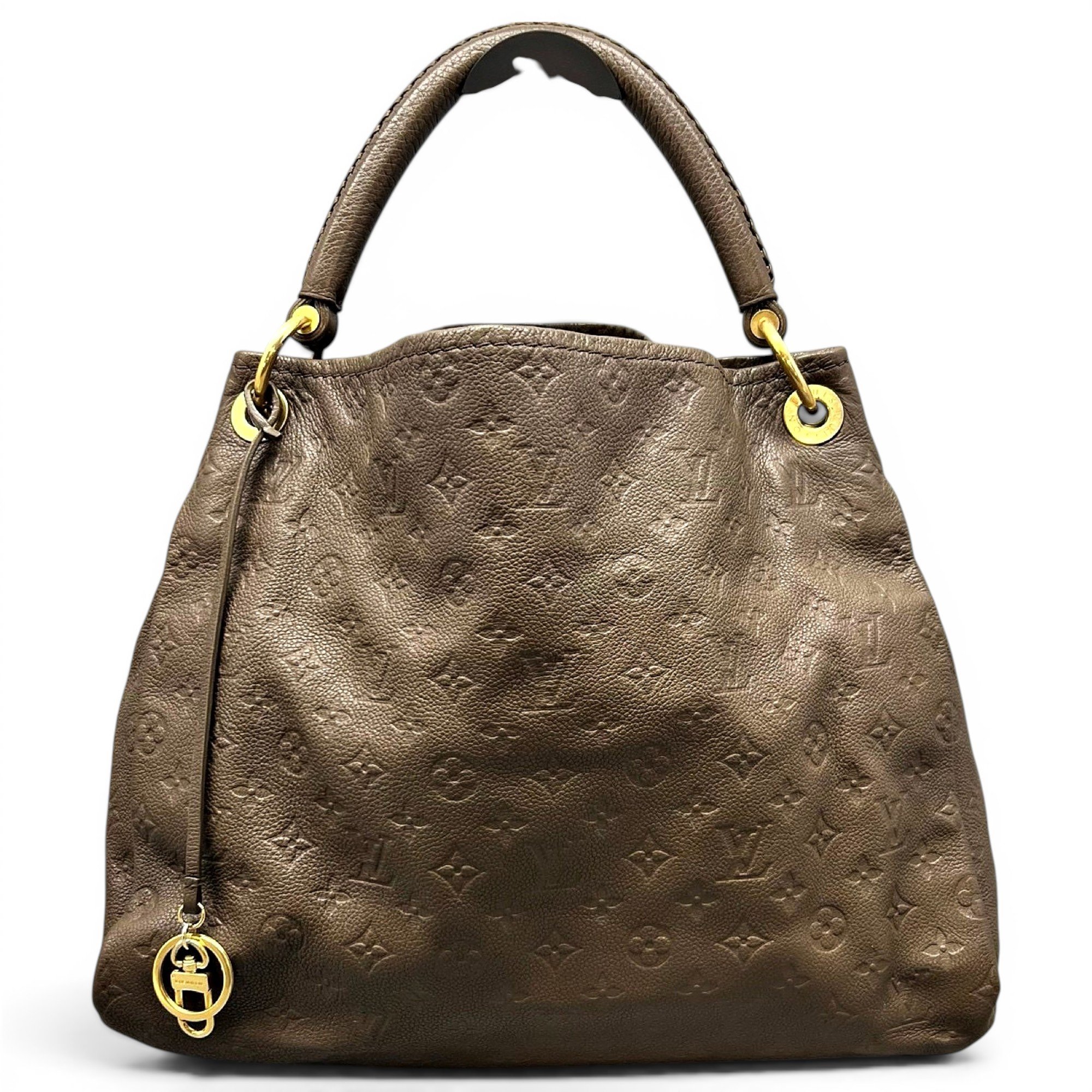 Artsy leather handbag