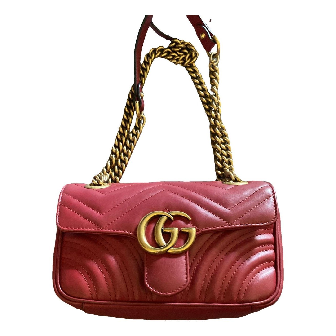 GG Marmont Flap leather crossbody bag