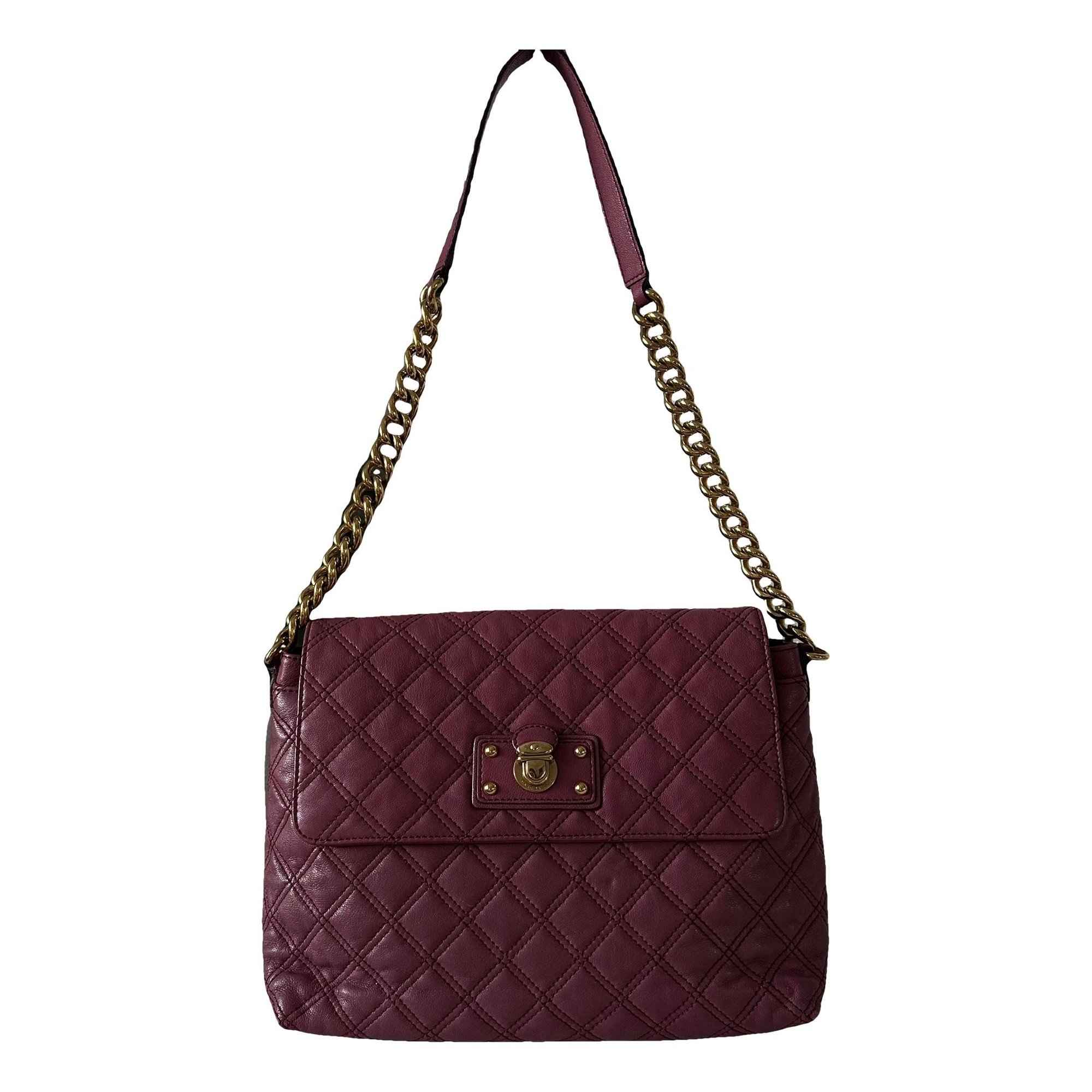 Single leather handbag