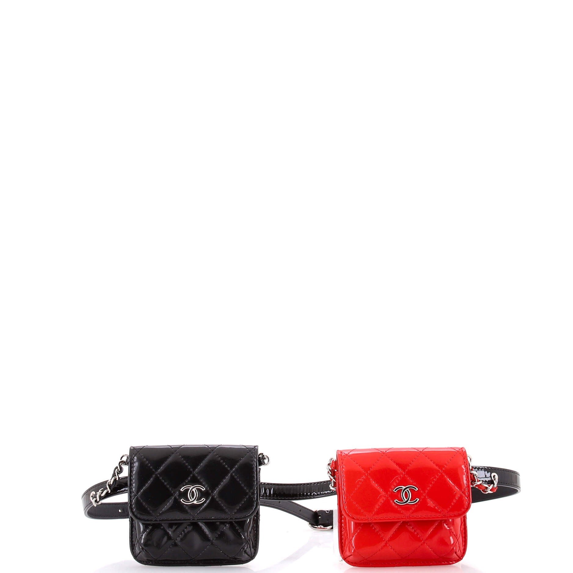 CC Belt In Love Waist Bag Quilted Patent Mini
