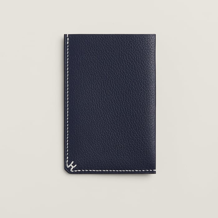 Bleu Nuit H Sellier Card Holder