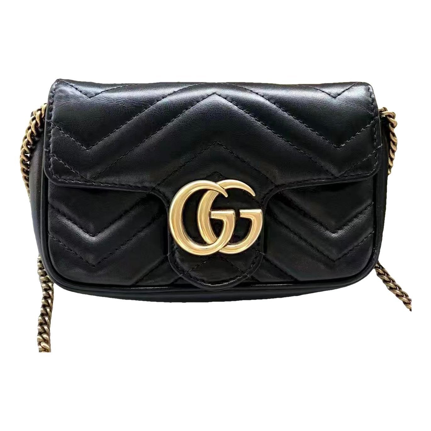 GG Marmont Flap leather crossbody bag