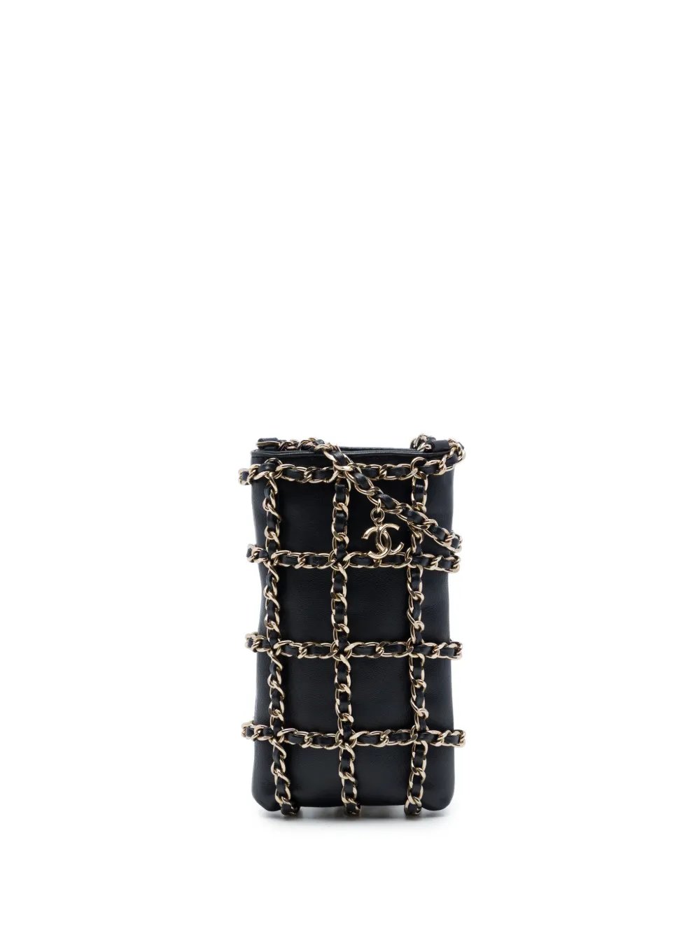 2020 Lambskin Tech Me Out Clutch With Chain crossbody bag