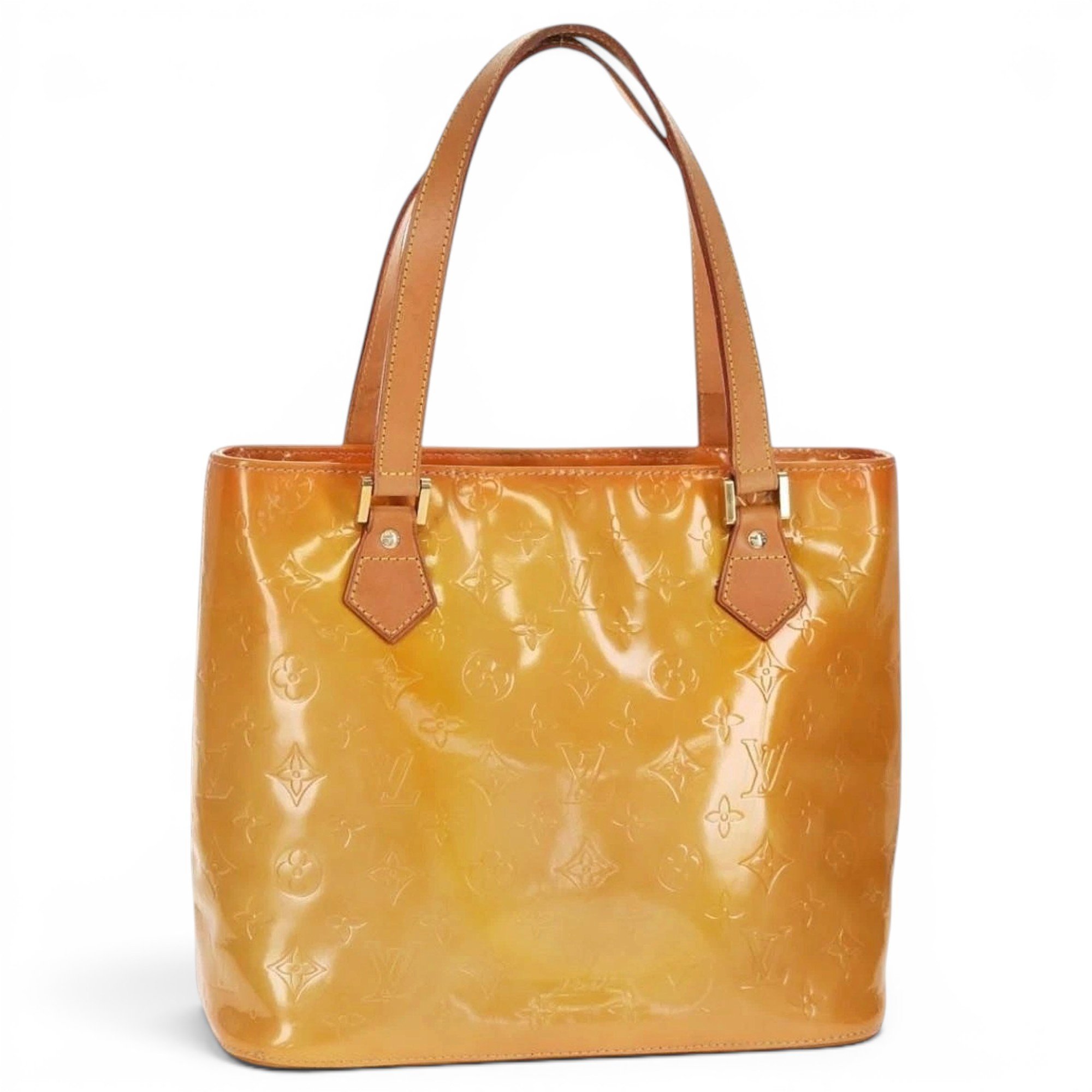 Patent leather handbag
