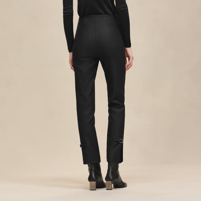 Noir High-waisted Pants
