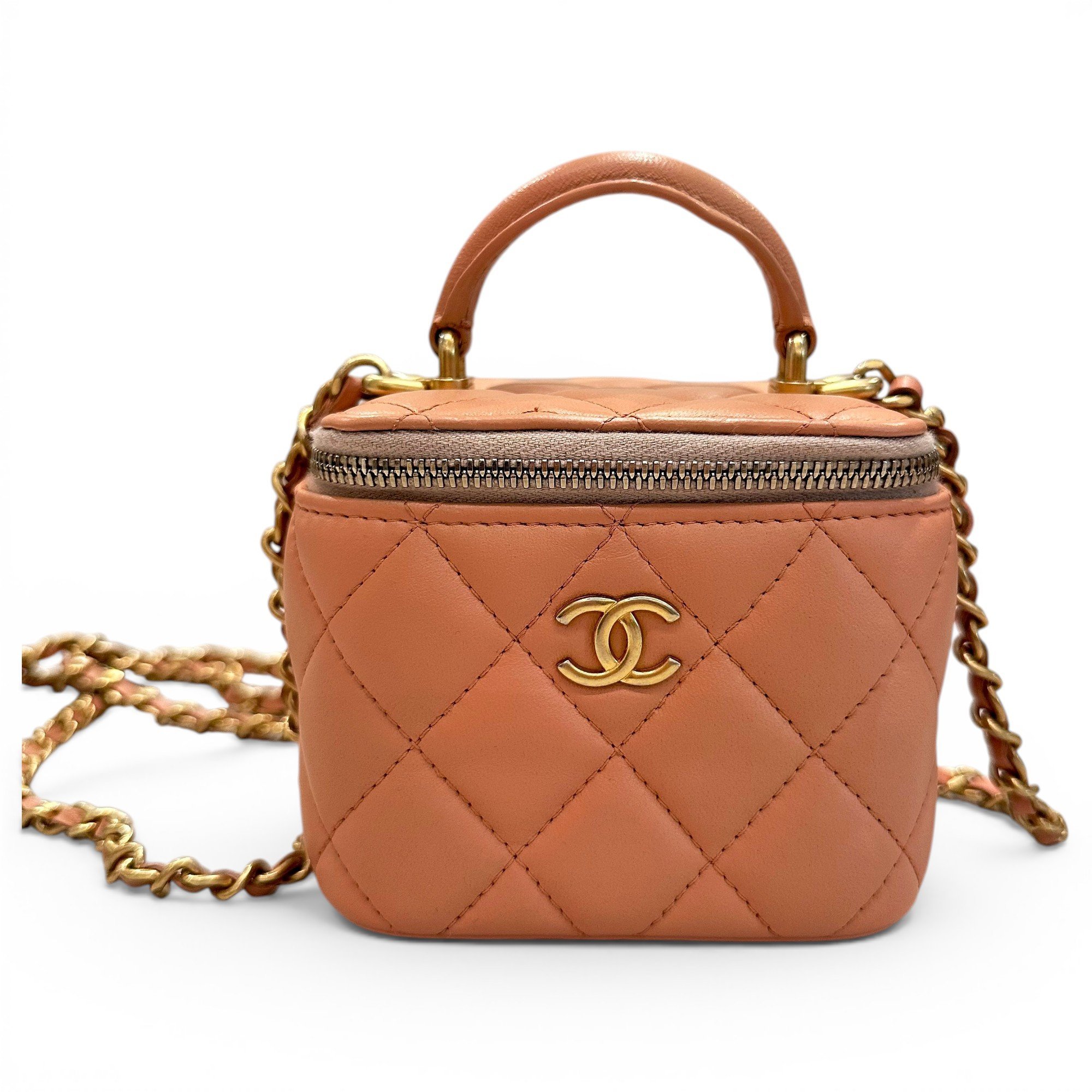 Trendy CC Vanity leather handbag