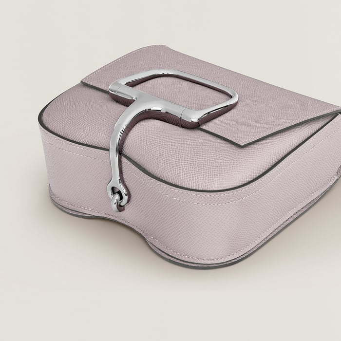 Mauve Pâle Hermès Della Cavalleria Mini Bag