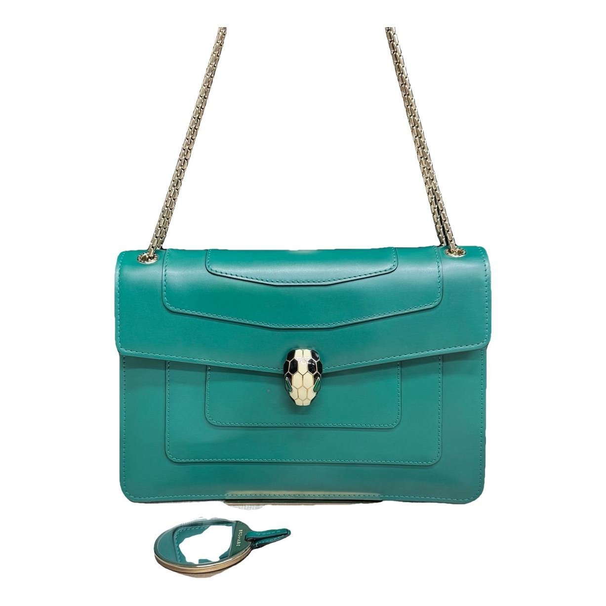Serpenti leather handbag