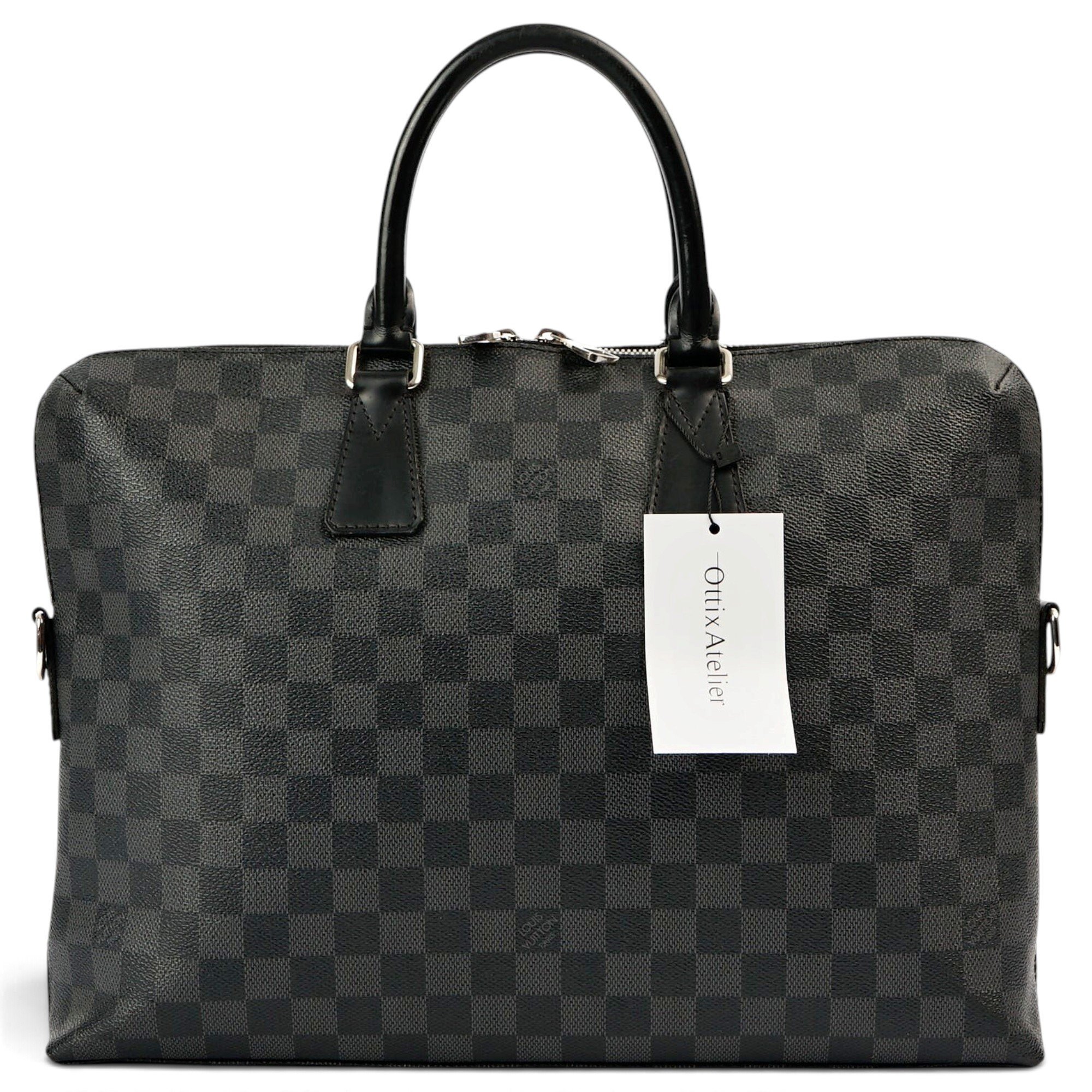 Porte Documents Voyage leather handbag