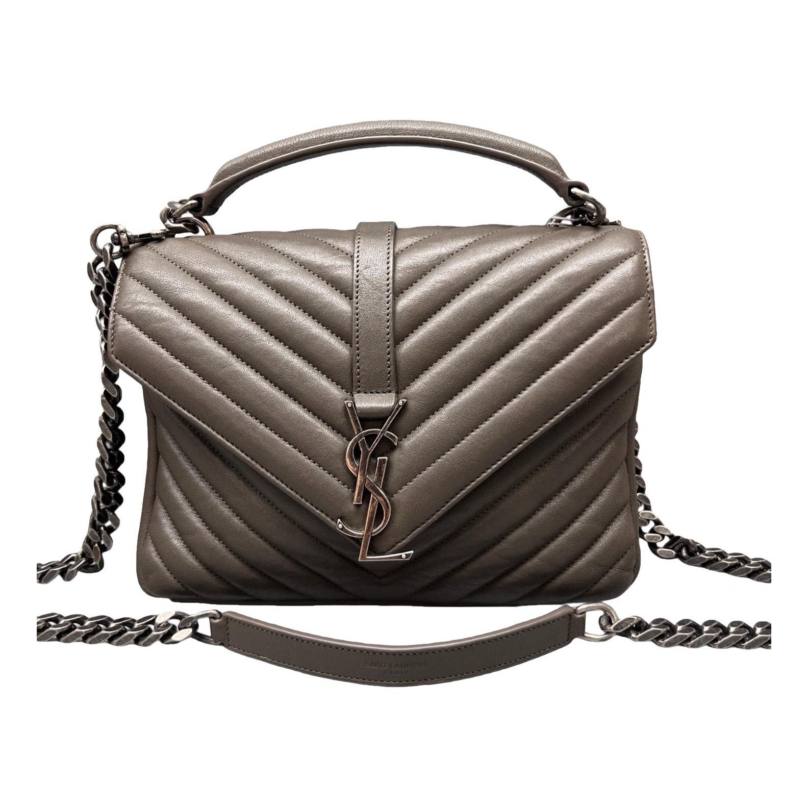 Collége monogramme leather handbag