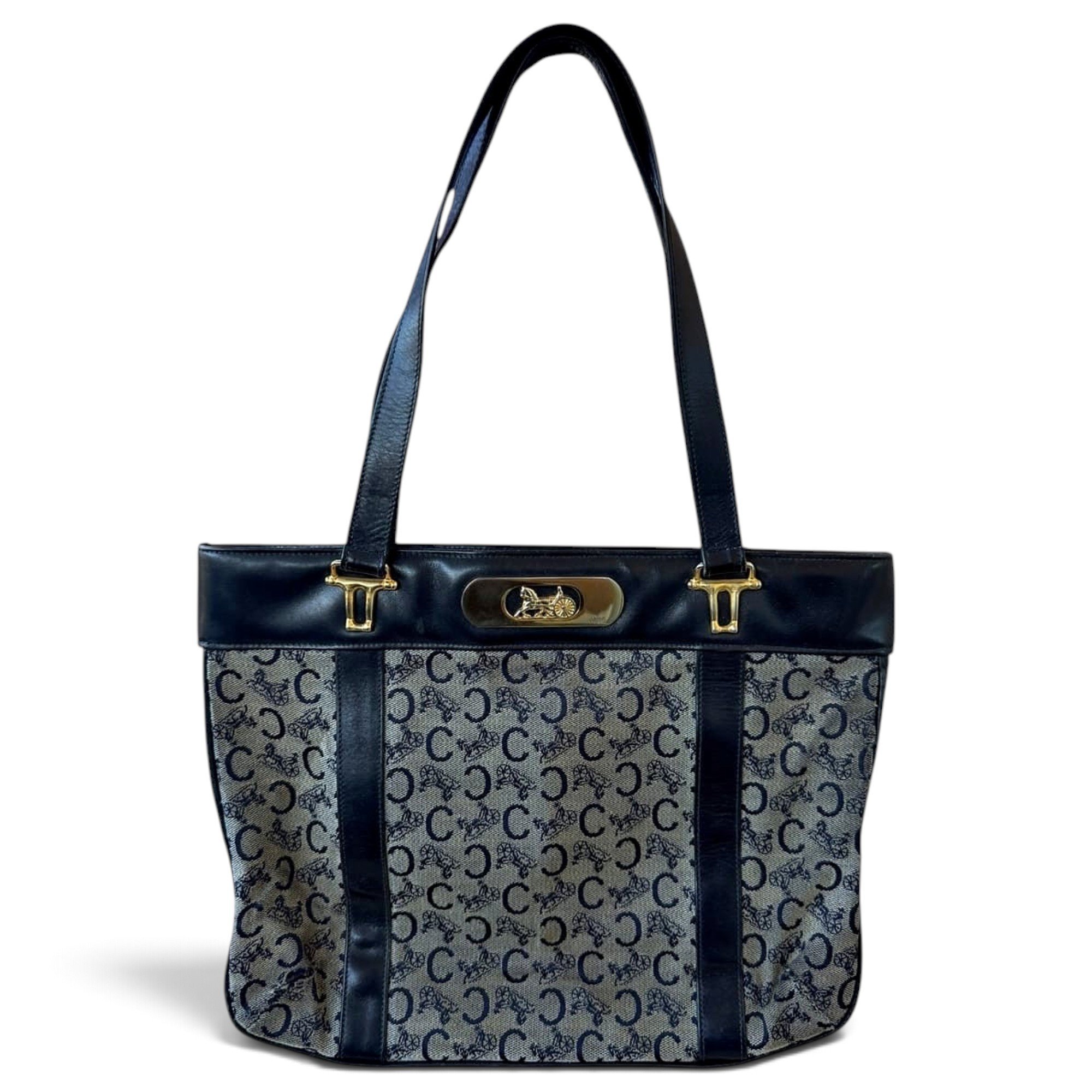 Triomphe leather tote