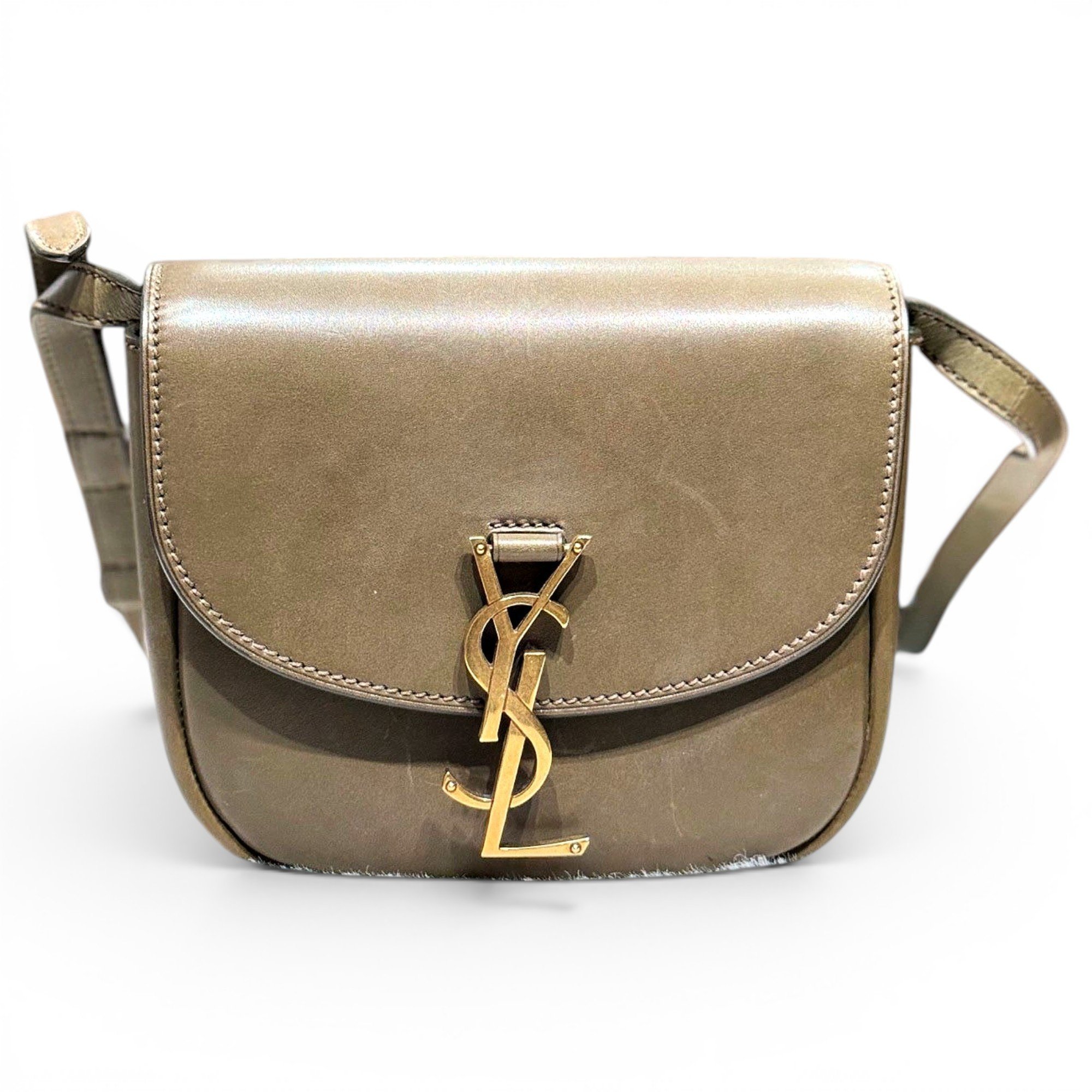 Leather clutch bag
