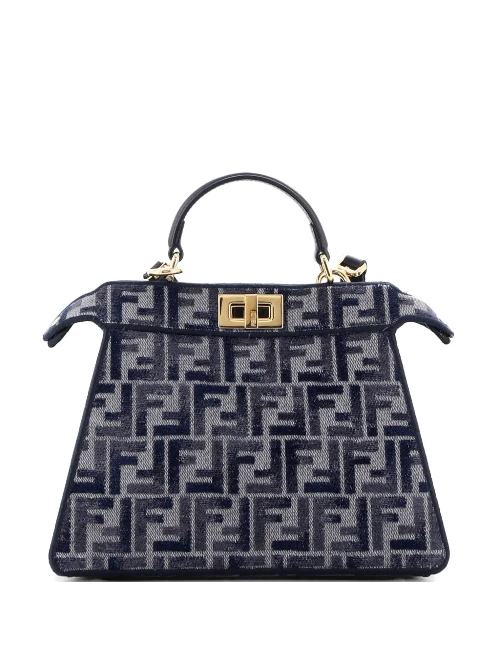 Peekaboo ISeeU Bag Zucca Velvet Jacquard Small satchel