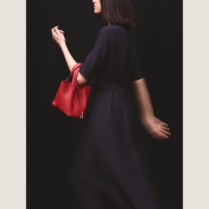 Rouge Sellier Picotin Lock 18 Bag