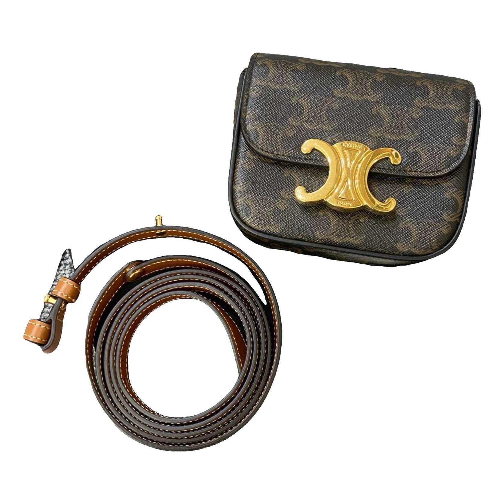 Triomphe leather handbag