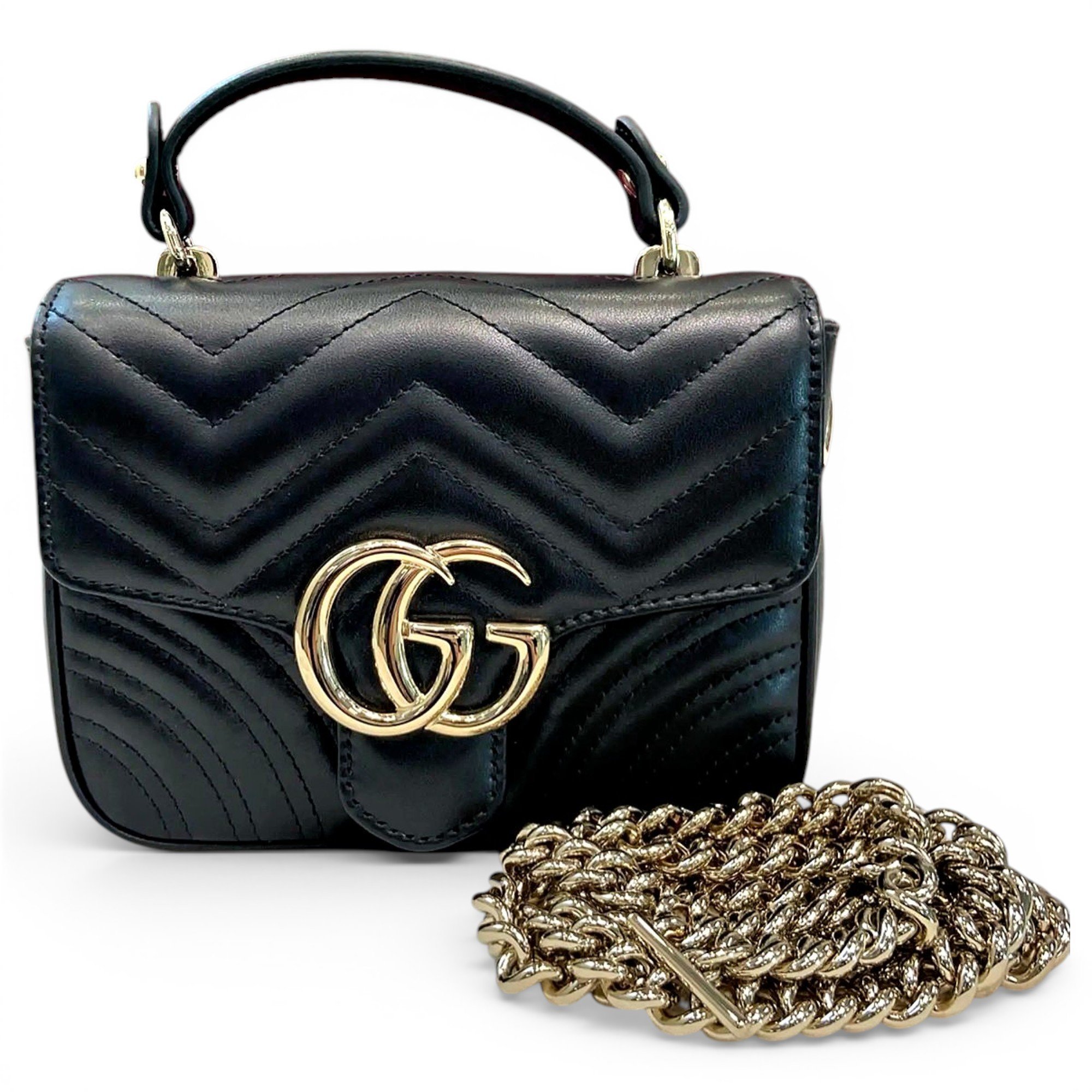 GG Marmont Flap leather handbag