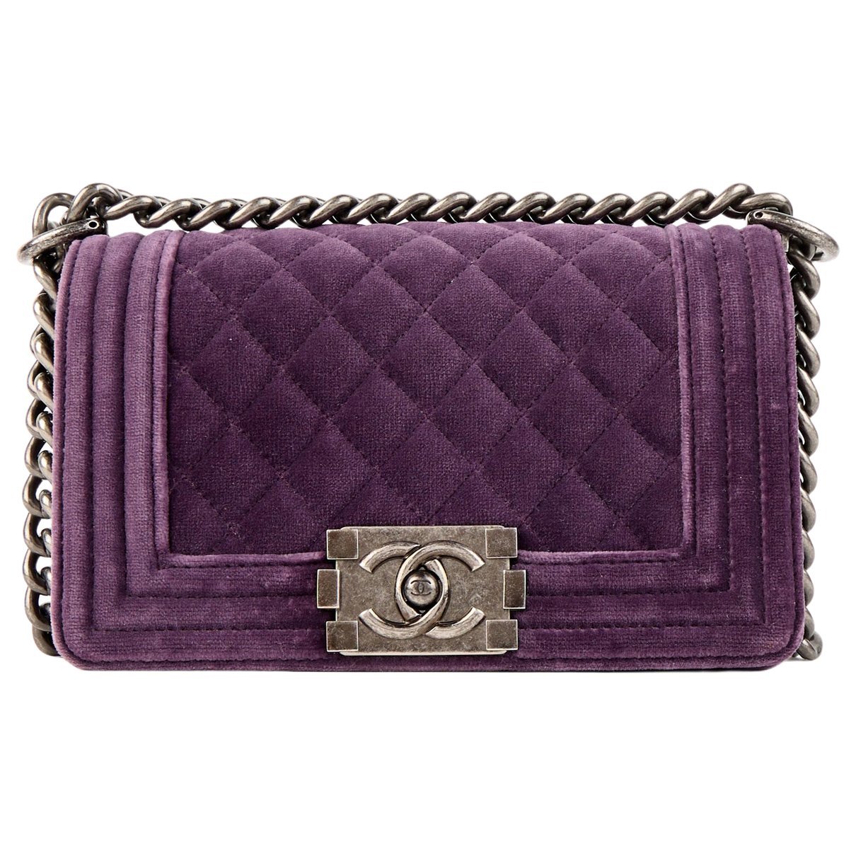 Boy velvet crossbody bag