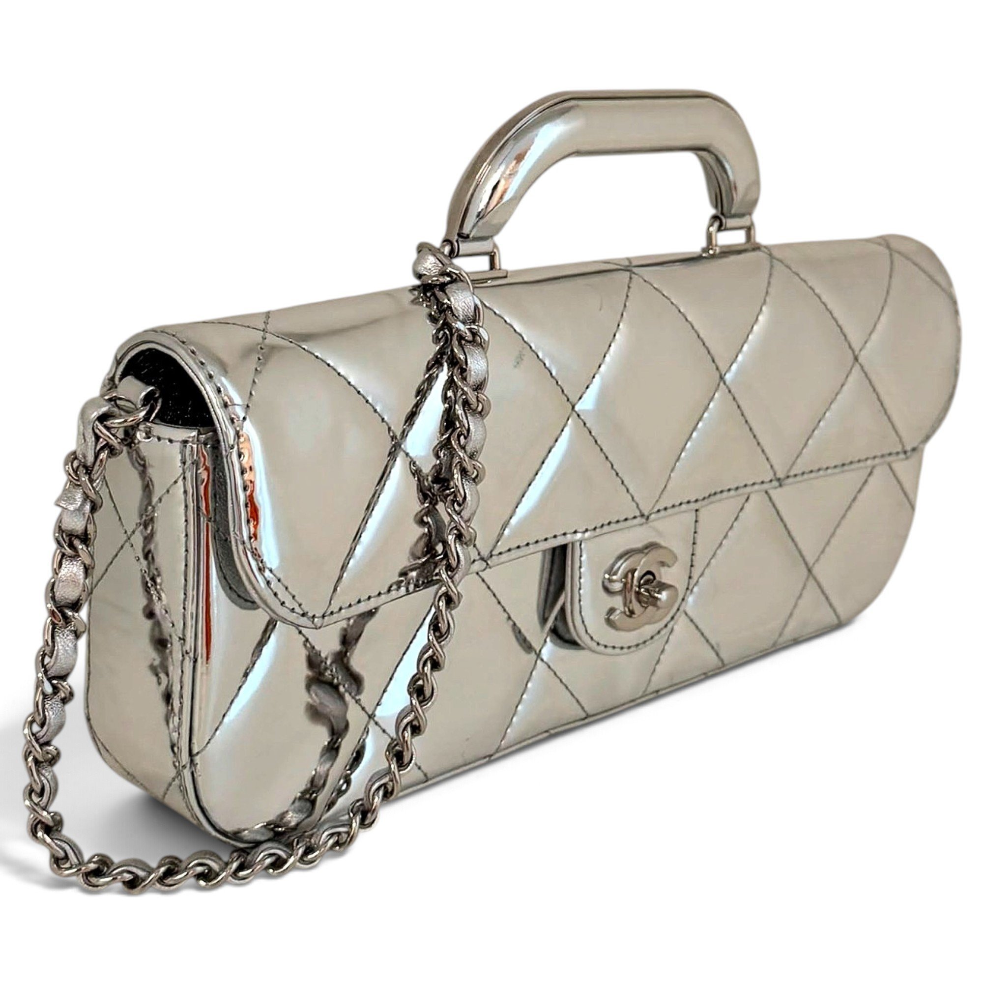 Trendy CC Flap leather handbag
