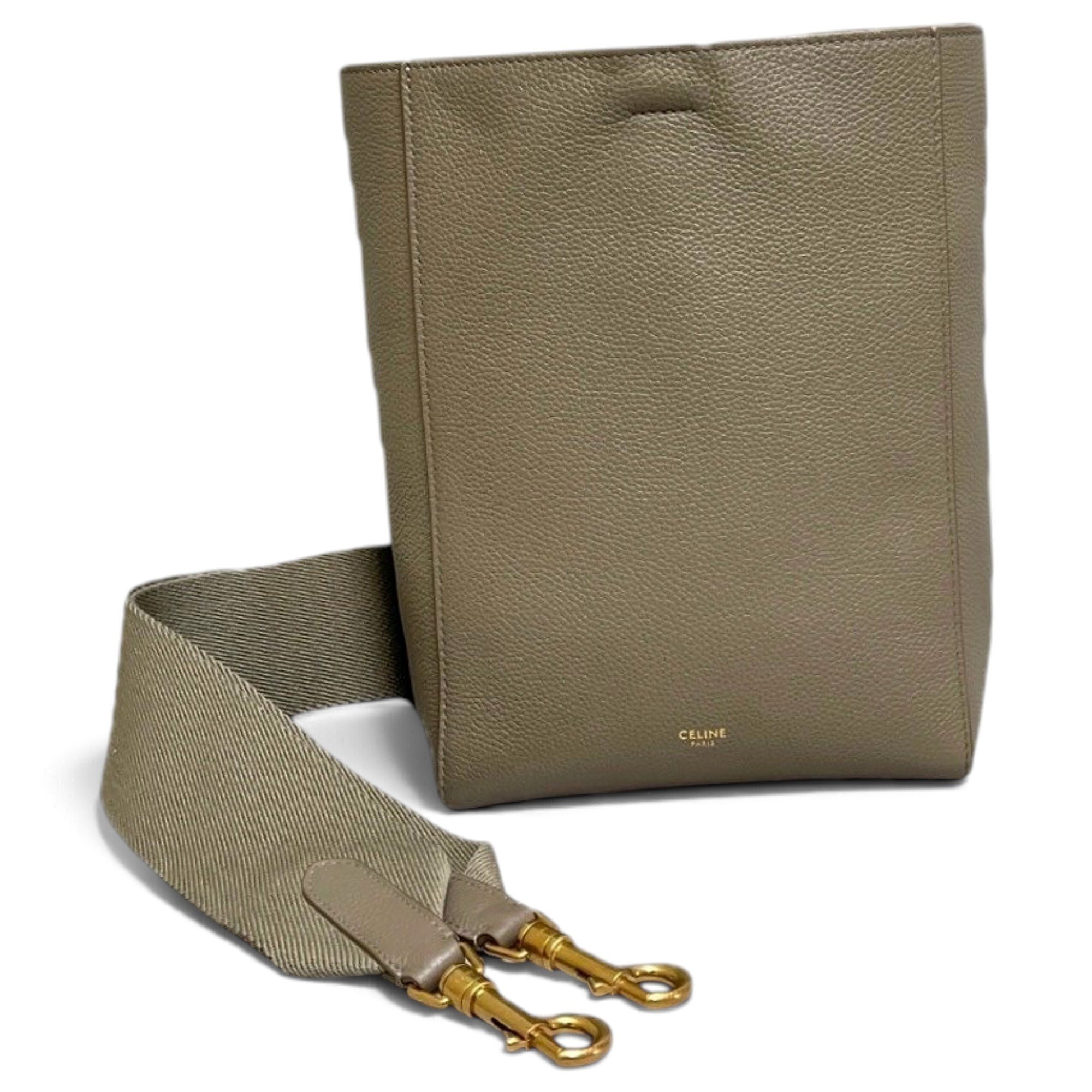Seau Sangle leather handbag
