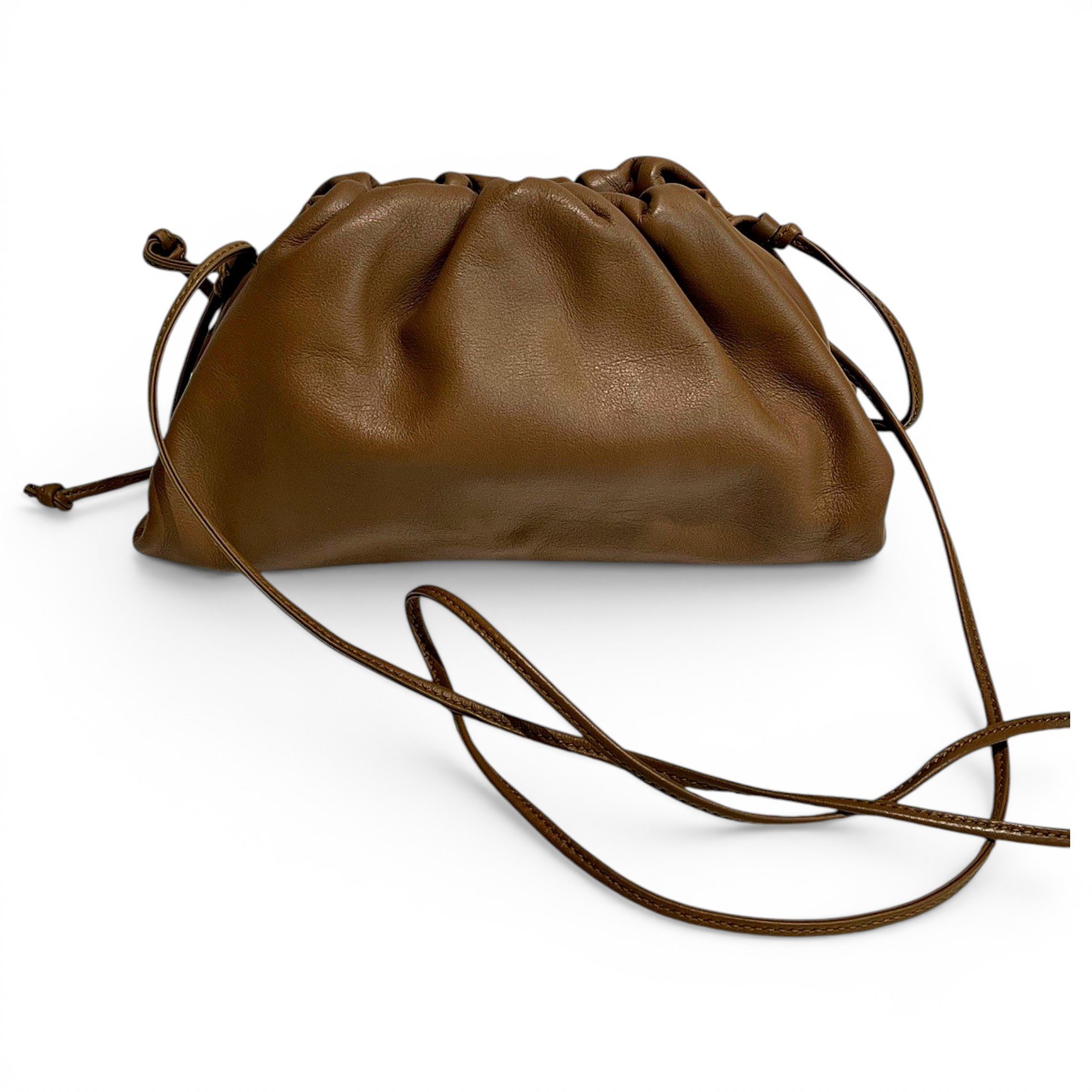 Pouch leather handbag