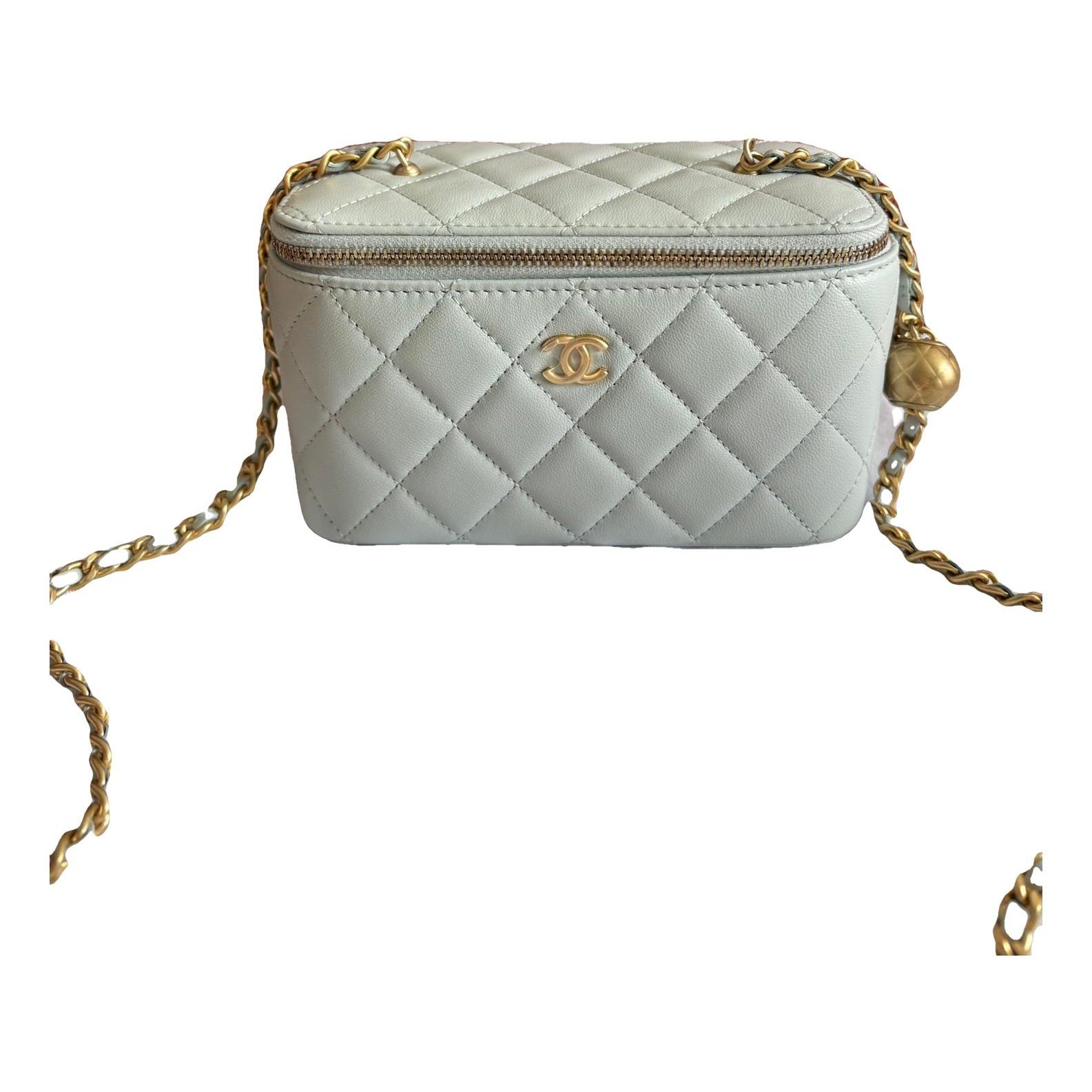 Trendy CC Vanity leather crossbody bag